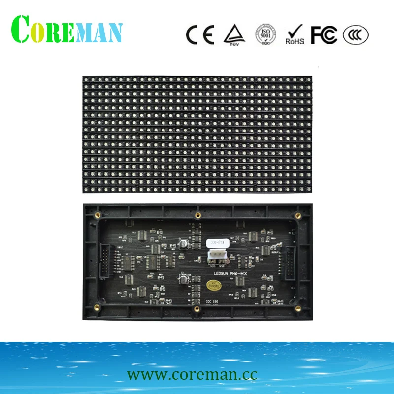 

p6 indoor full color led display screen module 192*96 p6led panelp6led board p6 led dot matrix p6 led screen