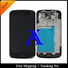 Free Shipping + Tracking No. + Tools 100% tested For LG Google Nexus 4 E960 LCD Touch Screen Assembly Frame – White/Black