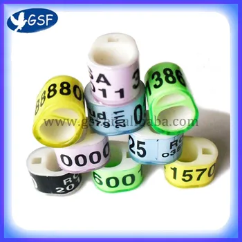 

aluminum with plastic ring band tag BELG iComRing for racing lovebirds