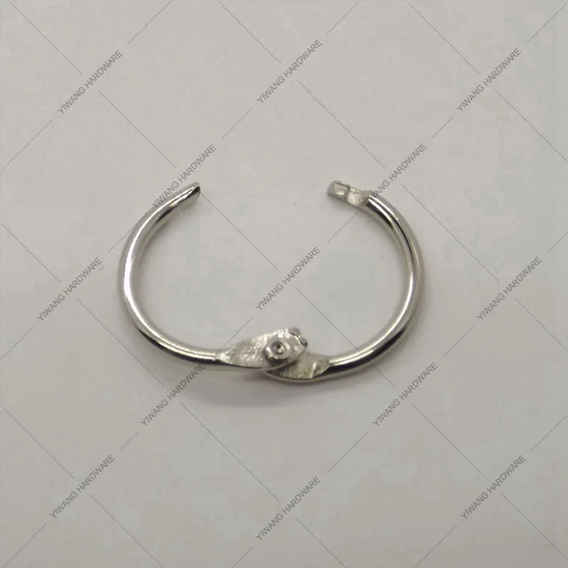 Manufacturer direct good quality Aliexpress hot sale nickel plating postcard binder ring keychain 10pcs/package calendar circle