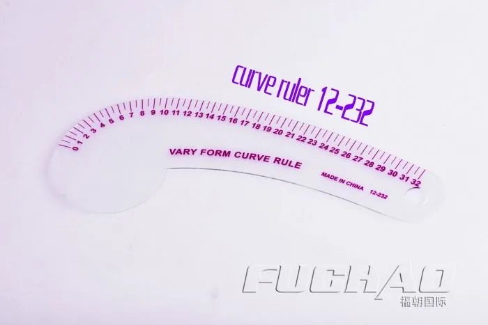 Curve линейки специальной одежды правитель 12-232 используется для рисования узор одежды