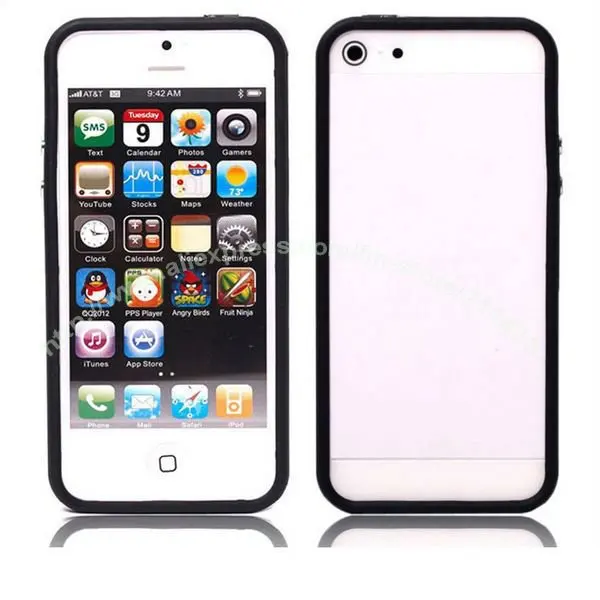 100 шт./лот DHL. мягкий ТПУ бампер для iPhone 5 5G, силиконовый чехол для iPhone 5 с розничной упаковке