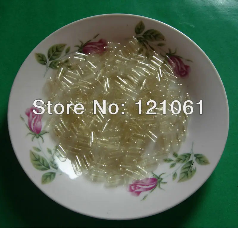 Clear Clear 3# пустые капсулы! 500 шт! Все виды цветных пустых капсул, твердая желатиновая пустая капсула(отдельные или закрытые пустые капсулы - Цвет: Clear Clear