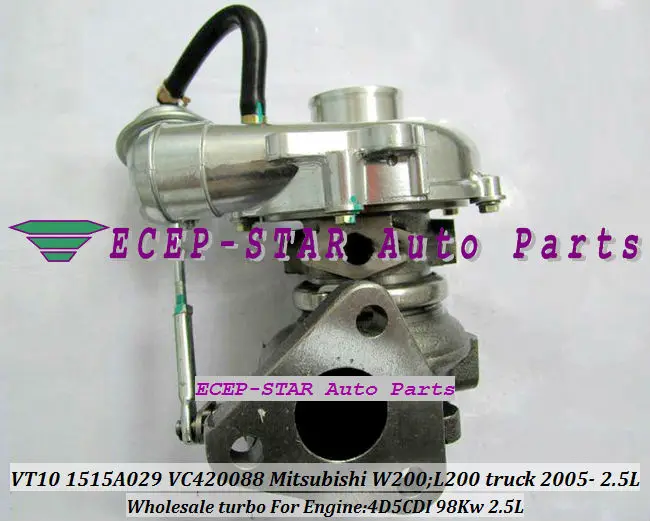 RHF4 VT10 1515A029 VA420088 VB420088 VC420088 Turbo турбонагнетатель для Mitsubishi W200 L200 грузовик 2006 4D5CDI 2.5L 98KW