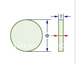 Диаметр 25,4 мм, толщина 2 мм зеркало al/Оптическое отражающее зеркало
