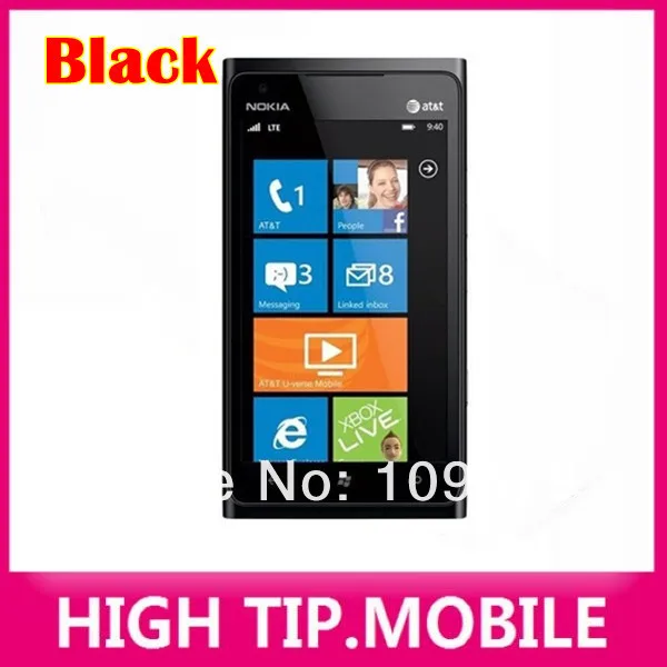 Nokia Lumia 900 разблокированный мобильный телефон 3g GSM wifi gps 8MP 16GB памяти Windows os Восстановленный 1 год гарантии