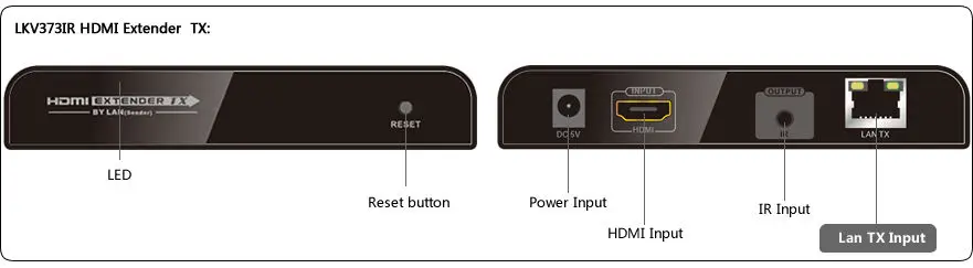 До 120 м, LKV373IR супер HDMI удлинитель с ИК, видео конвертер адаптер по Cat5e/Cat6 1080 P