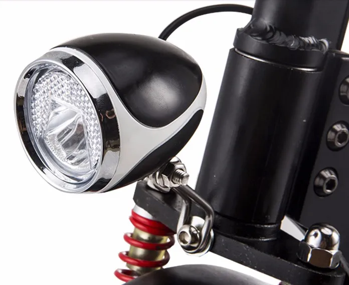 scooter frontlight installed
