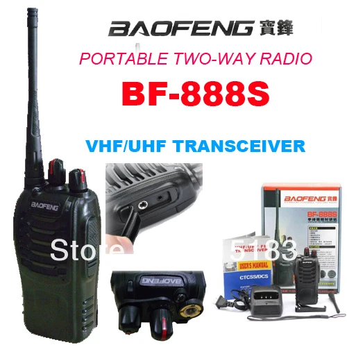 BaoFeng BF-888S рация 888S UHF 400-470MHz Baofeng BF 888S двухстороннее радио 16CH