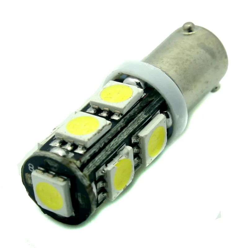 Двойка/лот 9SMD BA9S BAU9S 5050 светодиодный лампы 2 ватт Габаритные огни Высокое качество универсальные автомобильные лампы освещения приборов