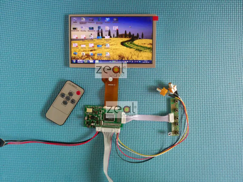 VGA + 2AV + OSD tft Драйвер плата + 7 дюймов tft ЖК-модуль с разрешением 480x800 для автомобиля DVR Бесплатная доставка + отслеживание
