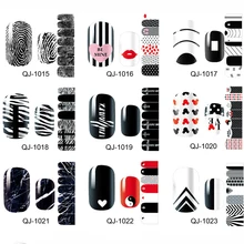 Новая мода полосы для ногтей лак для ногтей искусство наклейки патч Фольга DIY маникюр для красоты ногтей украшения инструменты черный и красный классический тип