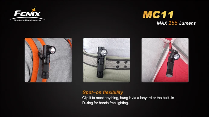 Fenix MC11 многофункциональный угол света CREE XP-G2 R5 Led 155 люмен Кемпинг лампа AA вспышка