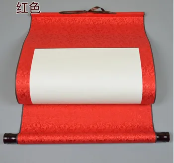 

Chinese painting paper framed calligraphy scroll blank four feet four full precision mounted vertical silk 012