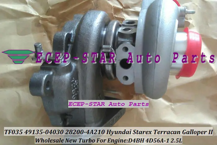 TF035HM-12T-4 49135-04030 28200-4A210 turbo For Hyundai Starex Libero Terracan Galloper II 2.5L D4BH 4D56A-1 turbocharger (4)