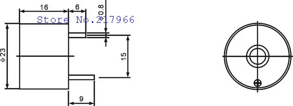 Arima electronics manufacturing пьезо зуммер STD-2316 непрерывный звук 3-24 В