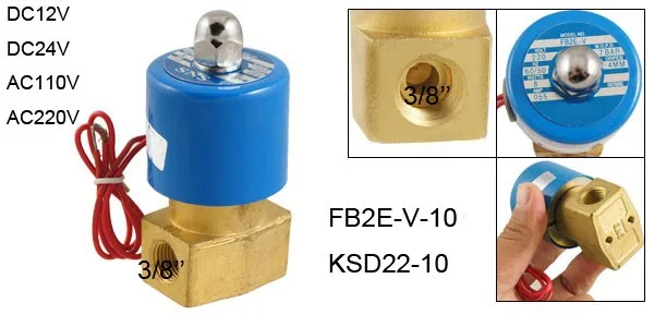 Трубоподрезной станок 3/" Электрический электромагнитный клапан 2/2 способ 12-вольтовой FKM/VITON воздуха, воды, газа, топлива, DC24V, AC110V или AC220V как вариант