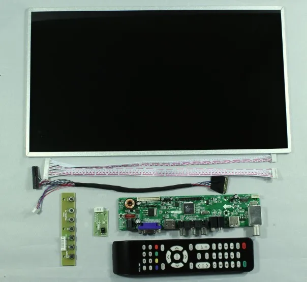 ТВ/HDMI/VGA/AV/USB/аудио ЖК-дисплей контроллер доска + 15,6 inch LP156WH4 1366*768 ЖК-дисплей LTN156AT17 LTN156AT02 LP156WH2 BT156GW02 N156B6