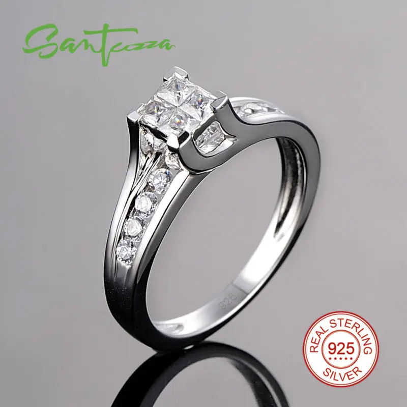 Silver Ring S301062AWCZSL925-SV1-B