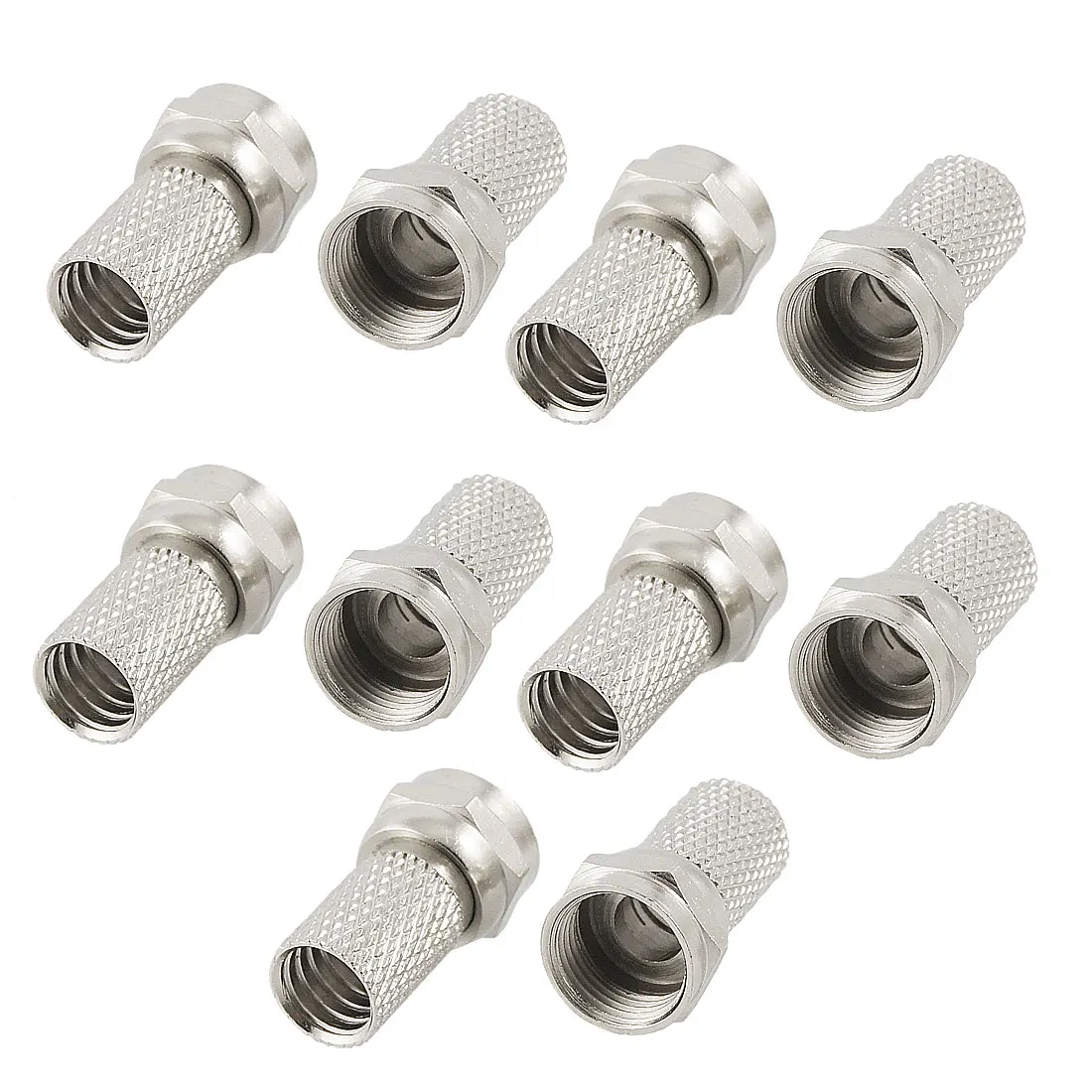 UXCELL 10 Pcs F Type Male RF Connector Twist On Coax Coaxial Cable