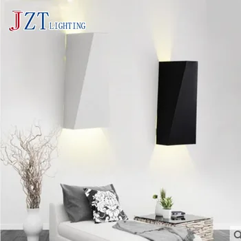 

M Fashion Iron Wall Lamp Bedroom Bedside Lamp Aisle Wall Lamp 10W LED Bulb Included Contracted Modelling Black/White LmapShade