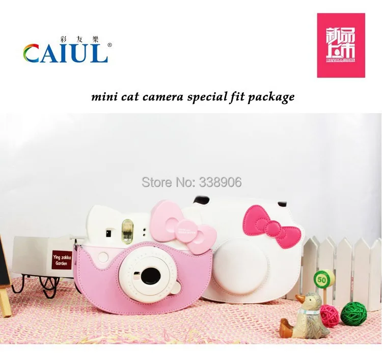 Чехол для камеры с бантом для Fujifilm Instax camera Cheki Mini hello kitty камера с плечевым ремнем