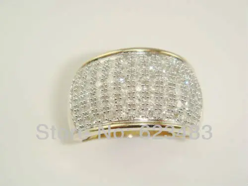 Новые 14 К желтого золота с бриллиантами 1.00ct кольцо