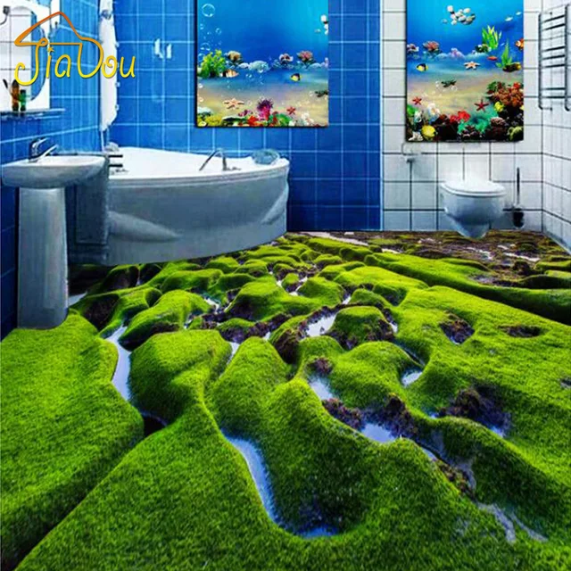 Aliexpress.com : Buy Custom Floor Mural Bathroom Bedroom Kitchen 3D Floor Sticker Decor Wall 