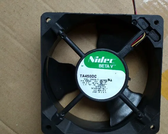 NIDEC TA450DC C34262-71 1238 12038 12 см 120*120*38 мм 120 мм, работающего на постоянном токе 12 В в 0.8A сервера мяч вентилятор