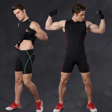 Для Мужчин's body shaper фитнесс короткие эластичные брюки с высокой посадкой Быстросохнущий шорты человек Бодибилдинг в обтяжку Бриджи MA41