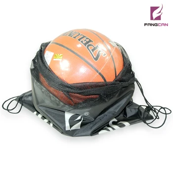 

1pc FANGCAN FCA-13 Basketball Mesh Bag Black Color Draw String Basketball Bag Easy Carrying Basketball Net Bag