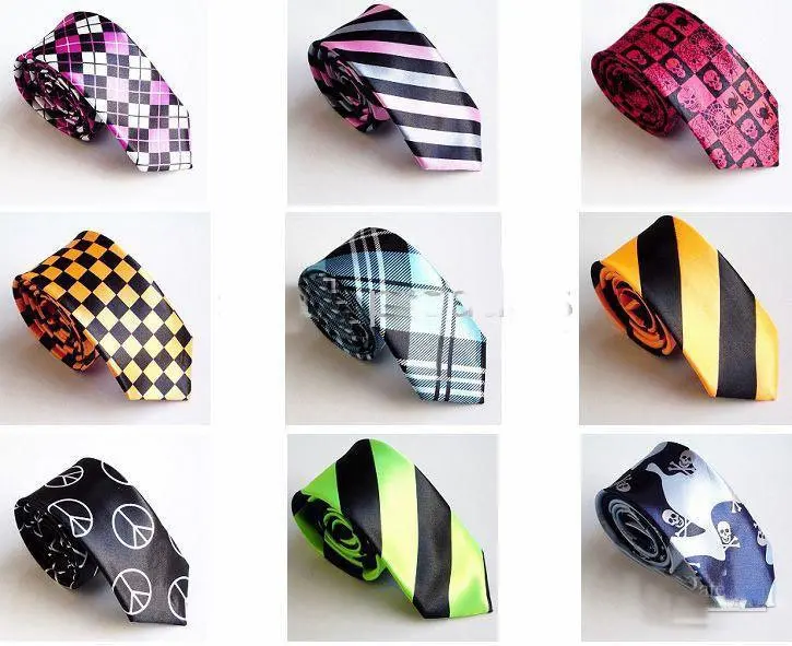 100 шт Мужские галстуки мужские Узкие галстуки повседневные мужские галстуки галстук мужские галстук цвета смешанные новые продажи