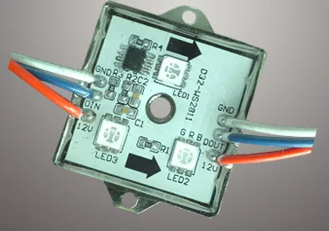 20 штук DC12V WS2811 светодиодный пиксельный модульный, 0,72 W; IP68; 3 шт. 5050 SMD RGB светодиодный