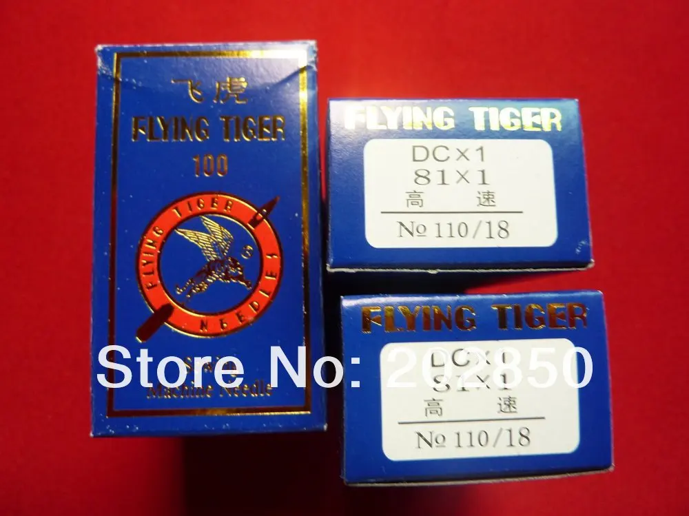 Бренд Flying Tiger, промышленный оверлок/швейный оверлок, машинные иглы, DCx1, 110/18, 500 шт игл/Лот, лучшее качество для оптовой продажи