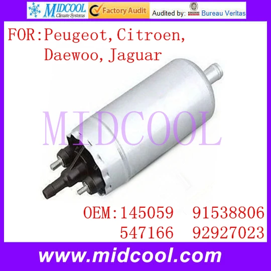 Электрический топливный насос OEM 145059 547166 91538806 92927023 для peugeot Citroen Daewoo Jaguar