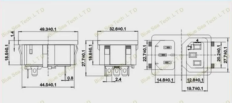 10 шт. 10A/250 V IEC320-C14 с C13 БРП розетка по серверное Оборудование Шкаф гнездо+ штекер