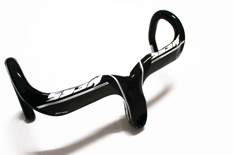 Темно-серый ness road bike full carbon fiber handle one-piece carbon fiber - Цвет: Темно-серый
