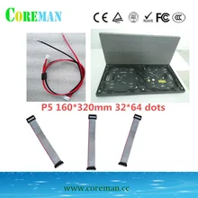P5 DIY светодиодный модуль экрана дисплея 160*320 мм+ магнит светодиодный модуль p10 p4 smd led модуль в помещении