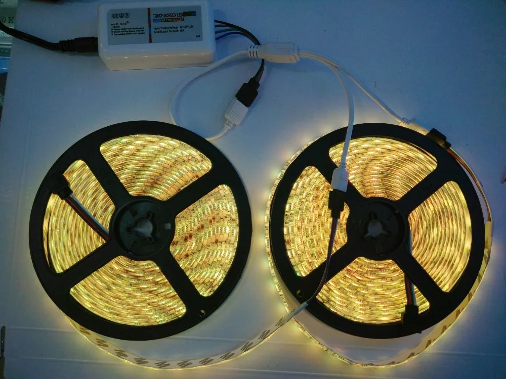 2.4 г RGB LED контроллер+ 5050 RGB 60L/m, 10 м 600L светодиодные полосы водонепроницаемый DC12V гибкие светодиодные бар свет+ 12 В 8A адаптер RGB led комплект