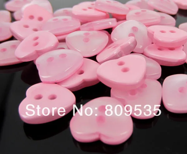 50 шт. 1/" Розовое сердце Кнопки Clear смолы кнопки для малыша футболка с плоской обратной стороной, аксессуар для 11x12 мм