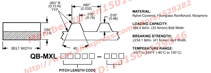 Резина 80 MXL 025 или B100 MXL 025 ремень ГРМ ширина 6,35 мм длина 203,2 мм для DIY Ultimaker клон