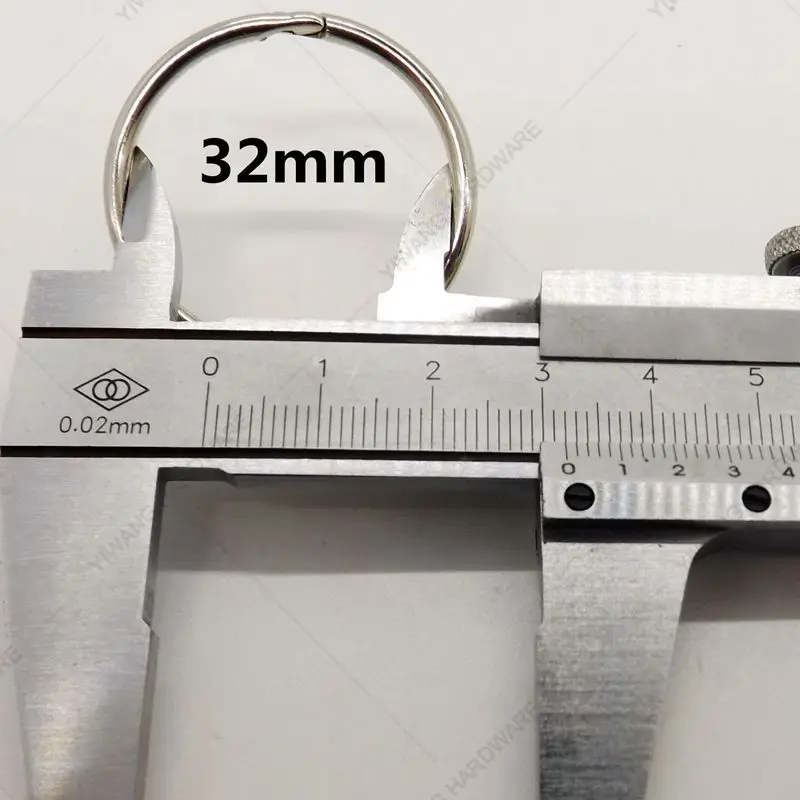 Производитель прямой O тетрадь на спирали кольцо 10 шт. в наборе легко открыть кольцо твердое кольцо для ключей никелирование открытка связующее кольцо - Цвет: 32mm