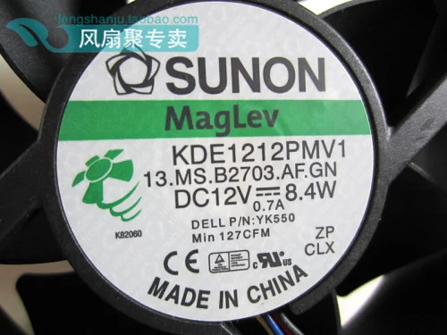 Оригинальный SUNON kde1212pmv1 12 см 12 В 8.4 Вт шасси вентилятор охлаждения для OptiPlex 745/755/760 yk550