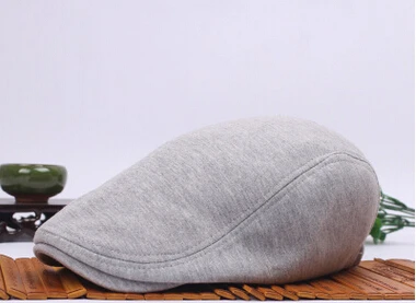 light gray style 2 Весенне-осенняя мода джентльмен восьмиугольная кепка газетчика мужские шапки-береты плоская кепка s для мужчин бренд хлопоковый берет шапки для женщин - Цвет: light gray style 2