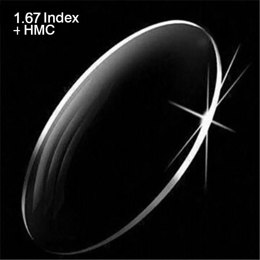 Myopia Aspherical Resin 1.67 Clear Prescription Lenses Optical Lens For Eyes UV Protection Anti