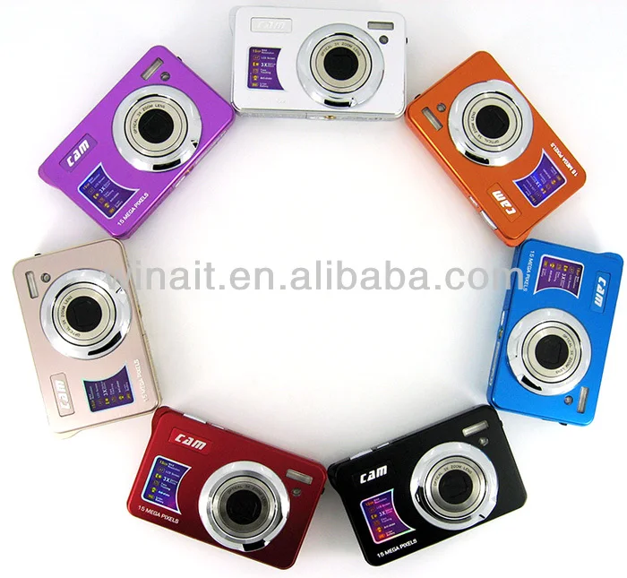 Max 15MP цифровая камера с 2," TFT дисплеем и 3X оптическим зумом 4X цифровым зумом мини-камера DC-530A фотокамера