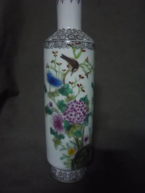 Редкие Старые китайские пастельные цвета фарфоровая ваза, с маркой, декоративные, лучшая коллекция и украшение