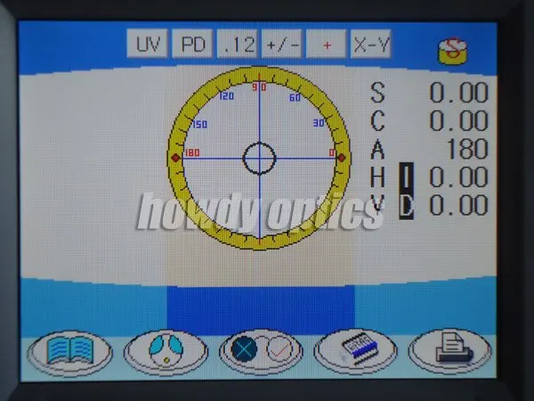 HLM-7 качество lensmeter Авто focimeter цифровой lensoter Полная функция с PD УФ-принтером