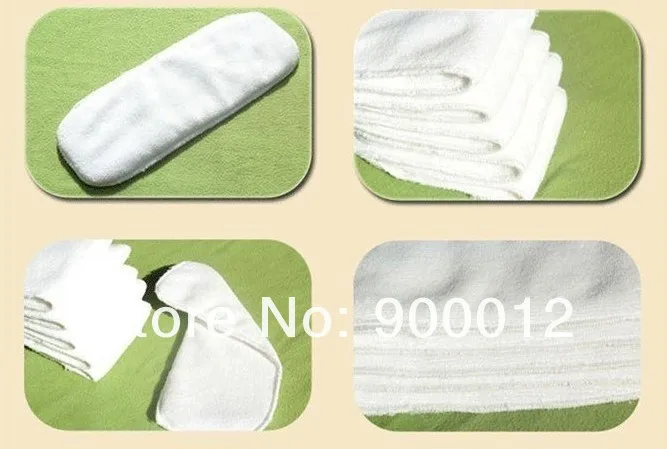 Высокое качество микрофибры Ткань Подгузники вставка-100 шт 3 слоя подгузники вставки