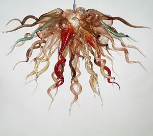 Price Modern Luxury Chandeliers LED Bulbs Colorful Hand Blown Murano Glass For Hotel 110/120/220/240V
